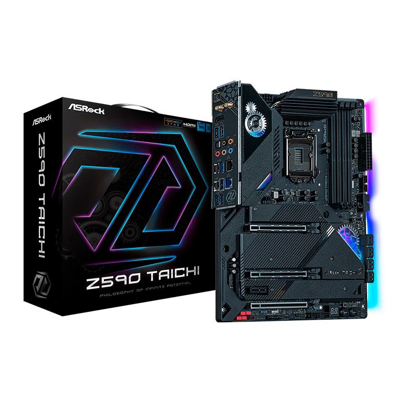 Placa Mae ASRock Z590 TAICHI, DDR4, Socket LGA1200, ATX, Chipset Intel Z590, Z590 TAICHI