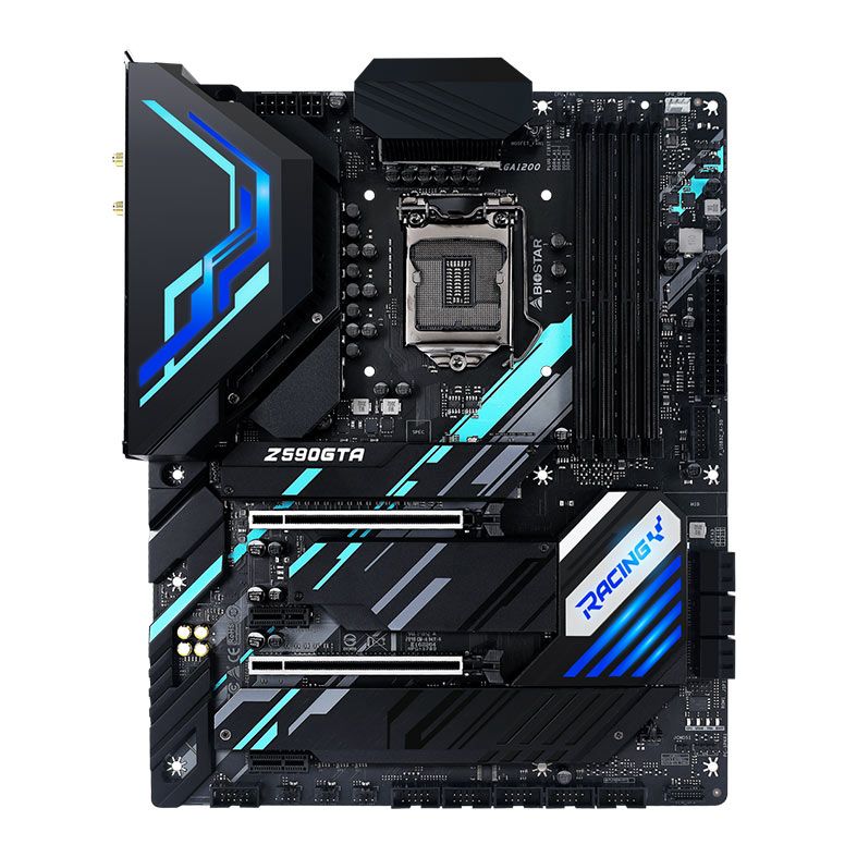 Placa Mae Biostar Racing Z590GTA, DDR4, Socket LGA1200, ATX, Chipset Intel Z590, Z590GTA