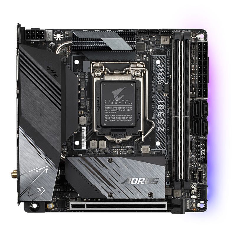 Placa Mae Gigabyte Z590I Aorus Ultra, DDR4, Socket 1200, Mini-ITX, Chipset intel Z590, Z590I AORUS ULTRA