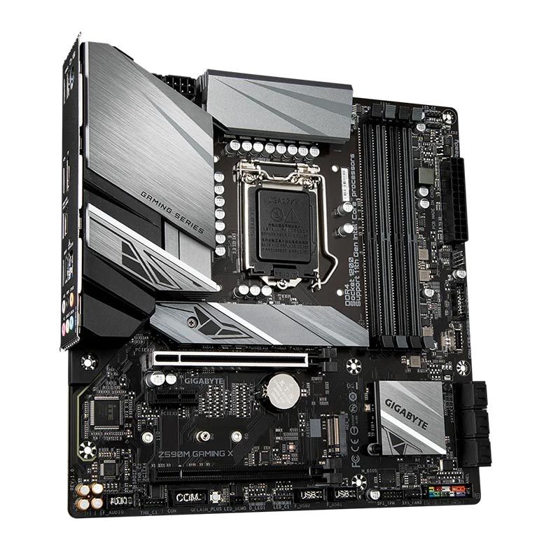 Placa Mae Gigabyte Z590M Gaming X, DDR4, Socket LGA1200, M-ATX, Intel Z590, Z590M Gaming X