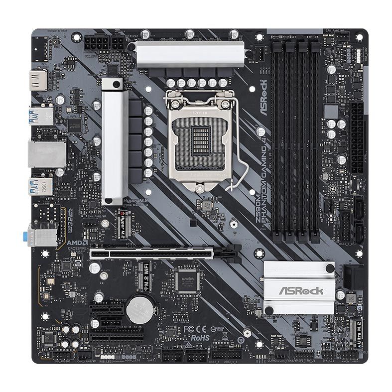 Placa Mae ASRock Z590M Phantom Gaming 4 DDR4 Socket LGA1200 Chipset Intel Z590