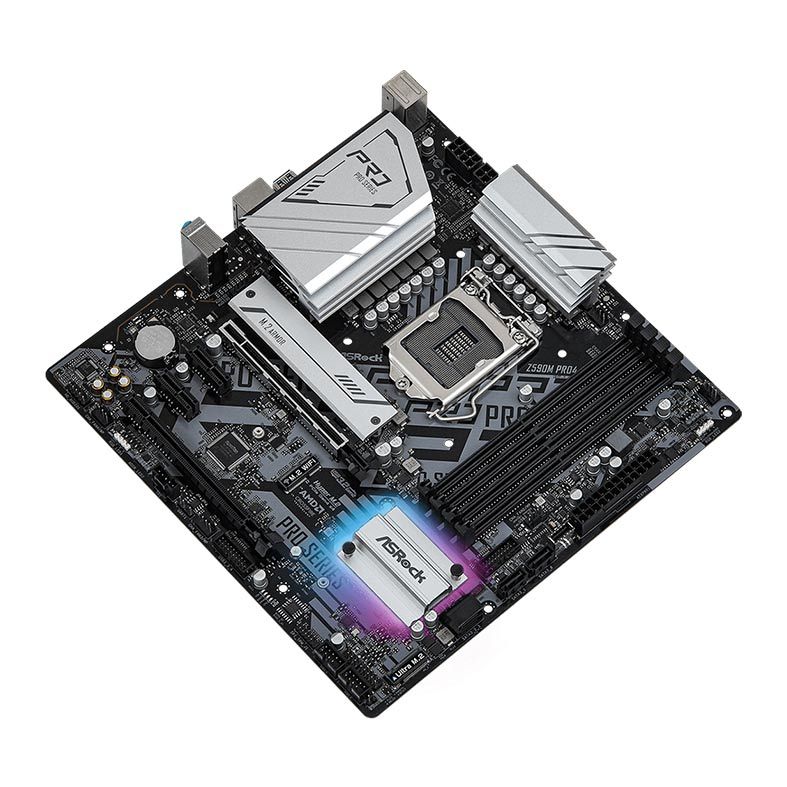 Placa Mae ASRock Z590M Pro4, DDR4, Socket LGA1200, M-ATX, Chipset Intel Z590, Z590M PRO4