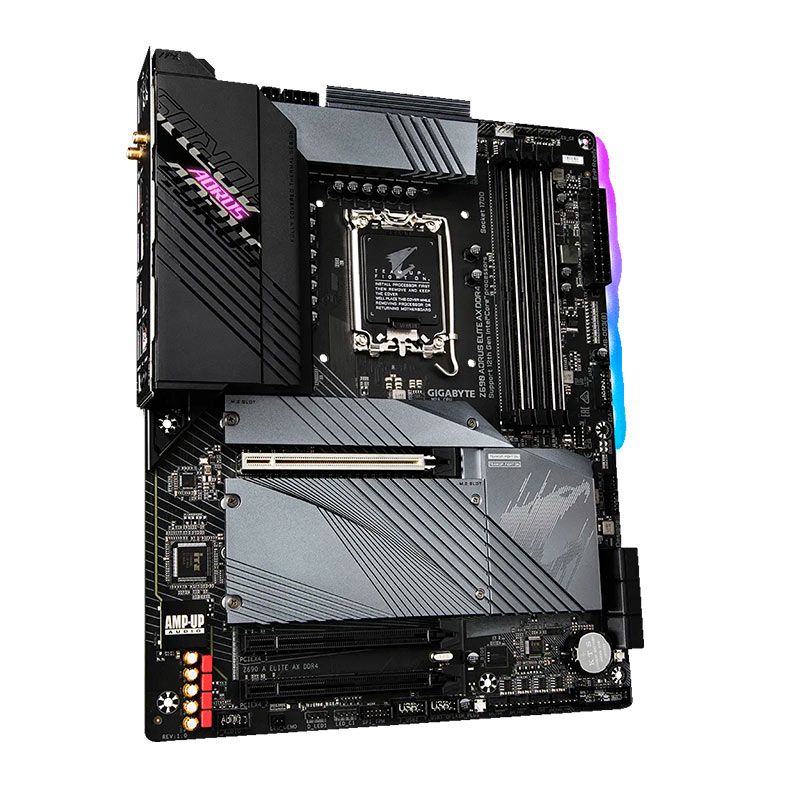 Placa Mae Gigabyte Z690 Aorus Elite AX DDR4, WiFi, Socket 1700, ATX, Chipset intel Z690, Z690-A-ELITE-AX-DDR4