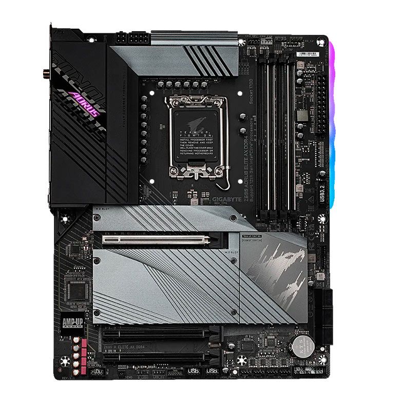 Placa Mae Gigabyte Z690 Aorus Elite AX DDR4, WiFi, Socket 1700, ATX, Chipset intel Z690, Z690-A-ELITE-AX-DDR4