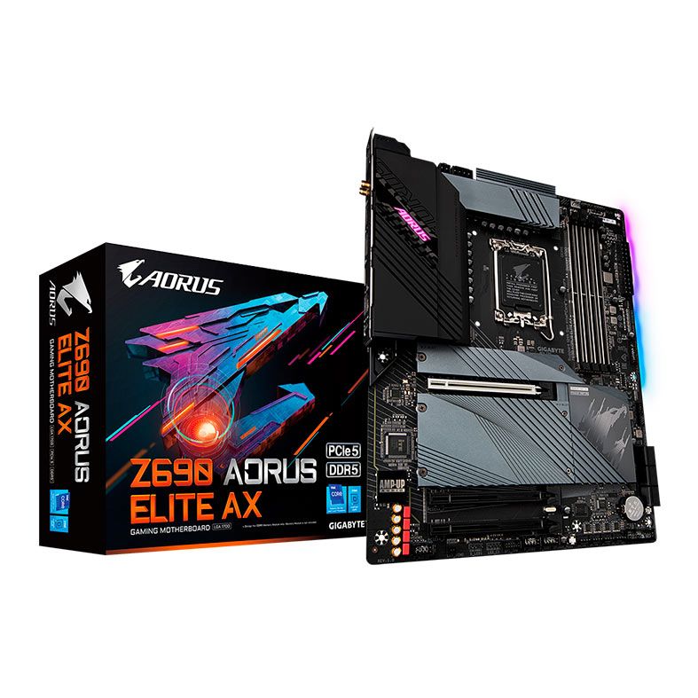 Placa Mae Gigabyte Z690 Aorus Elite AX, WiFi, DDR5, Socket 1700, ATX, Chipset intel Z690, Z690-AORUS-ELITE-AX