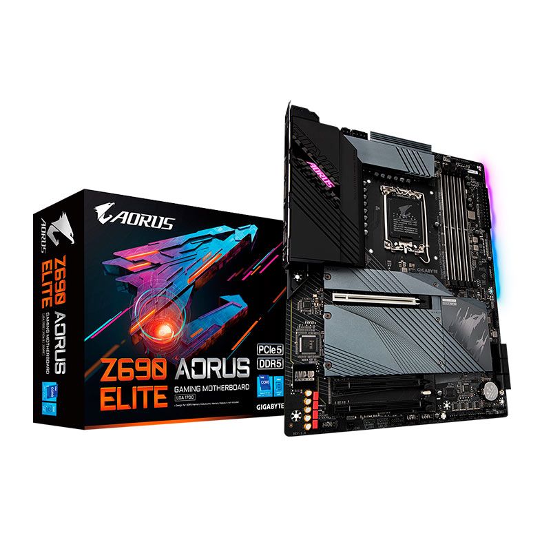 Placa Mae Gigabyte Z690 Aorus Elite, DDR5, Socket 1700, ATX, Chipset intel Z690, Z690-AORUS-ELITE