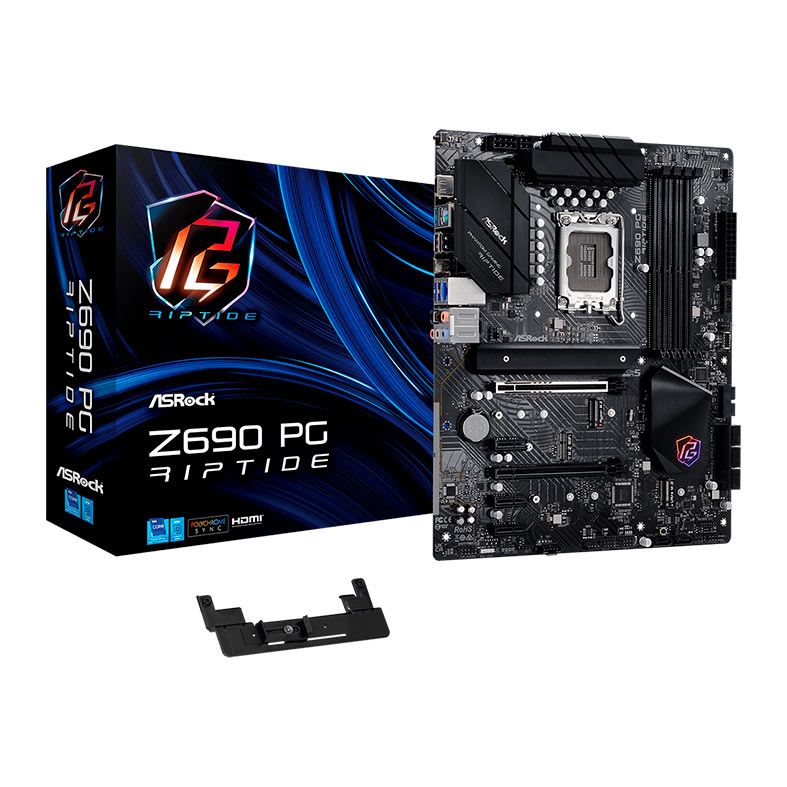Placa Mae ASRock Z690 PG RIPTIDE, DDR4, Socket LGA1700, ATX, Chipset Intel Z690, Z690 PG RIPTIDE