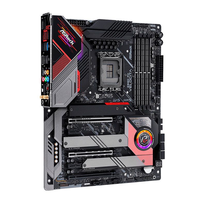 Placa Mae AsRock Z690 PG Velocita, DDR5, LGA 1700, ATX, Chipset Intel Z690, Z690-PG-VELOCITA