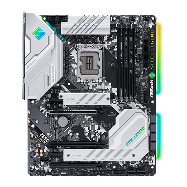 Placa Mae ASRock Z690 Steel Legend, DDR4, Socket LGA1700, ATX, Chipset Intel Z690, Z690 STEEL LEGEND