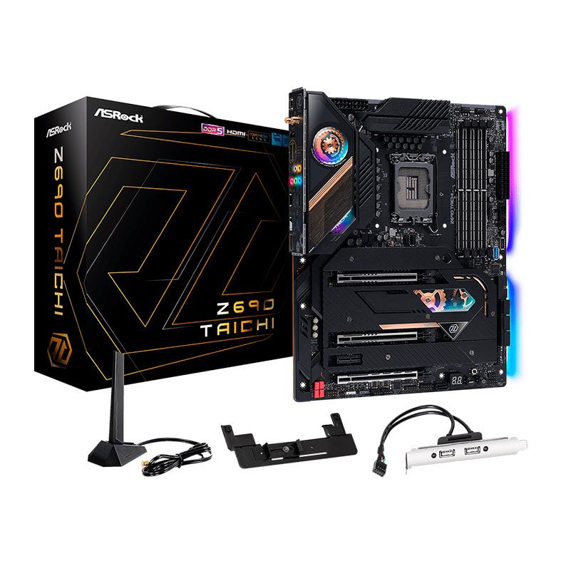 Placa Mae ASRock Z690 TAICHI, DDR5, Socket LGA1700, ATX, Chipset Intel Z690, Z690 TAICHI