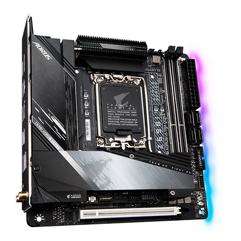 Placa Mae Gigabyte Z690I A Ultra DDR4, Socket 1700, Mini-ITX, Chipset intel Z690, Z690I-A-ULTRA-DDR4