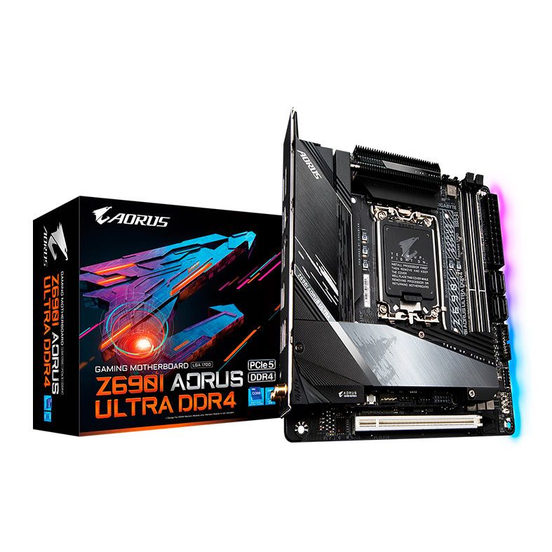 Placa Mae Gigabyte Z690I A Ultra DDR4, Socket 1700, Mini-ITX, Chipset intel Z690, Z690I-A-ULTRA-DDR4