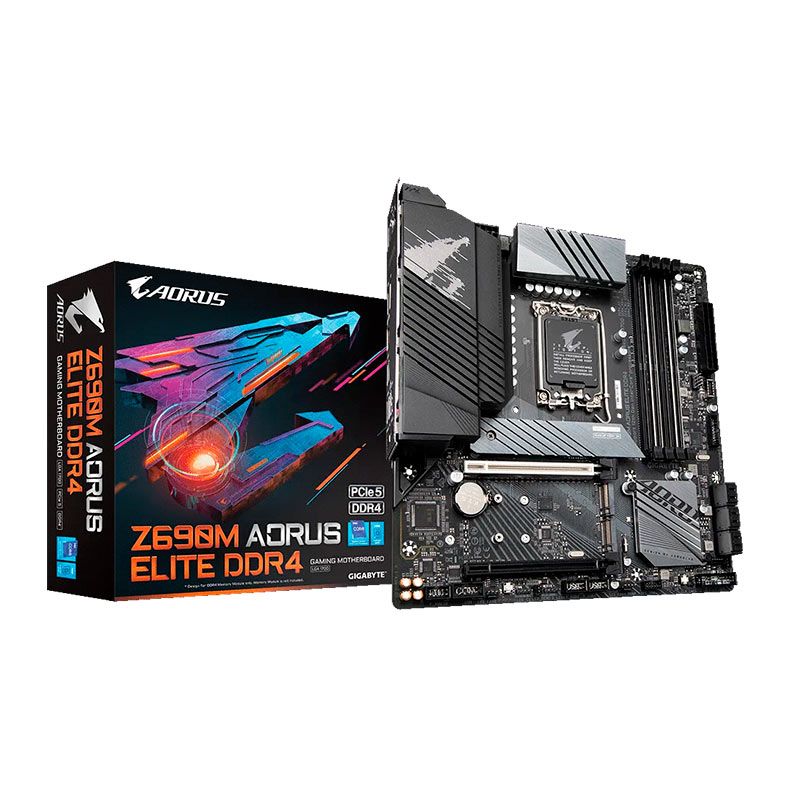 Placa Mae Gigabyte Z690M Aorus Elite DDR4, Socket 1700, M-ATX, Chipset intel Z690, Z690M A ELITE DDR4