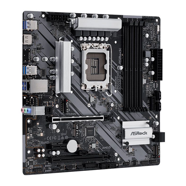 Placa Mae ASRock Z690M Phantom Gaming 4, DDR4, Socket LGA1700, M-ATX, Chipset Intel Z690, Z690M PHANTOM GAMING 4