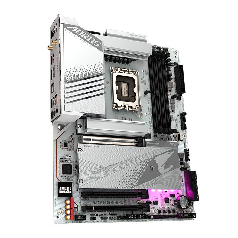 Placa Mae Gigabyte Z790 Aorus Elite AX Ice, WiFi, DDR5, LGA 1700, ATX, Chipset Intel Z790, Z790-A-ELITE-AX-ICE