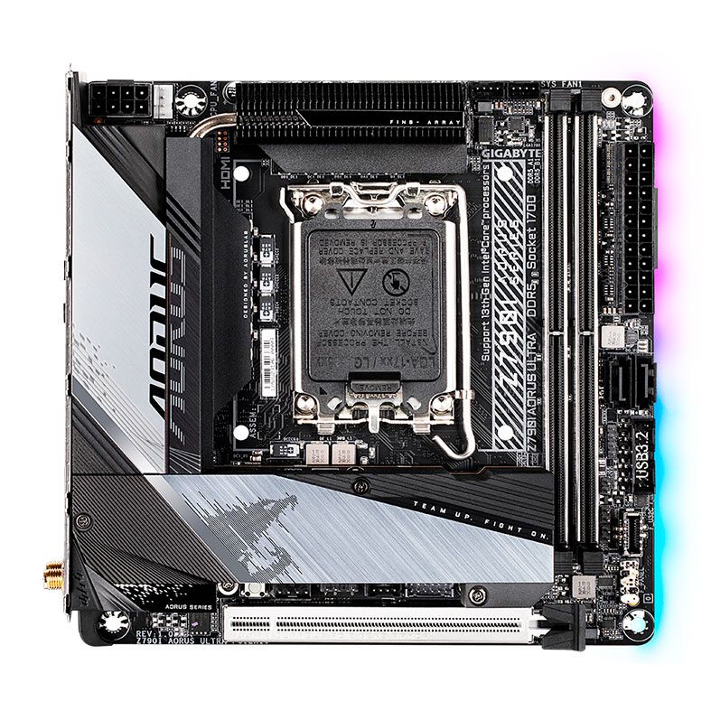 Placa Mae Gigabyte Z790I Aorus Ultra, DDR5, Socket LGA1700, M-ITX, Chipset Intel Z790, Z790-AORUS-ULTRA