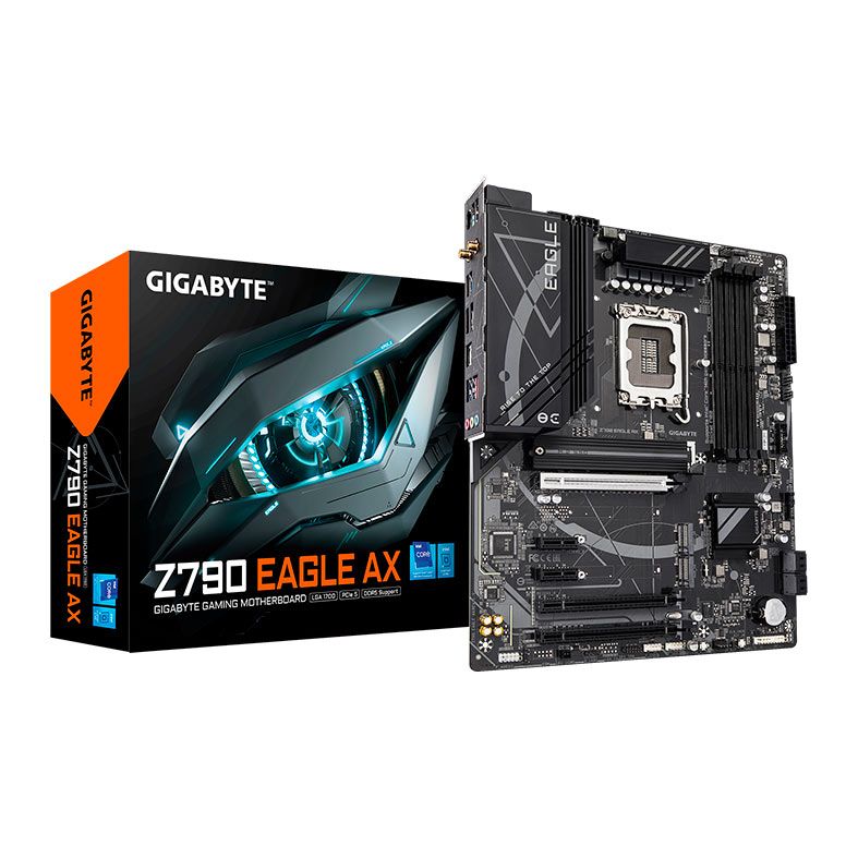 Placa Mae Gigabyte Z790 Eagle AX, WiFi, DDR5, LGA 1700, ATX, Chipset Intel Z790, Z790-EAGLE-AX