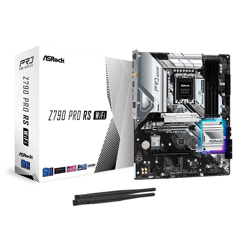 Placa Mae AsRock Z790 Pro RS Wifi, DDR5, LGA 1700, ATX, Chipset Intel Z790, Z790-PRO-RS-WIFI