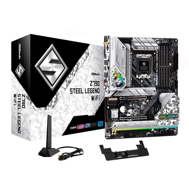 Placa Mae AsRock Z790 Steel Legend WiFi, DDR5, LGA 1700, ATX, Chipset Intel Z790, Z790-STEEL-LEGEND-WIFI