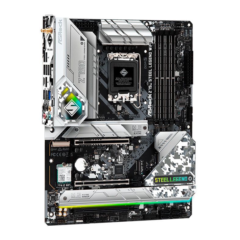 Placa Mae AsRock Z790 Steel Legend WiFi, DDR5, LGA 1700, ATX, Chipset Intel Z790, Z790-STEEL-LEGEND-WIFI