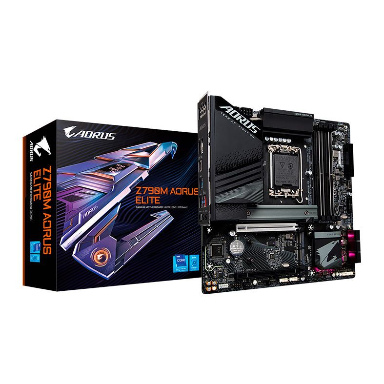 Placa Mae Gigabyte Z790M Aorus Elite, DDR5, Socket LGA 1700, M-ATX, Chipset Intel Z790, Z790M-AORUS-ELITE