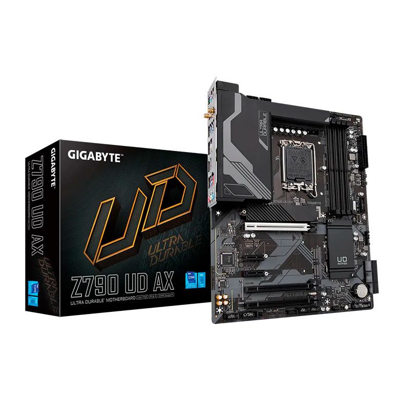 Placa Mae Gigabyte Z790 UD AX, WiFi, DDR5, Socket LGA1700, ATX, Chipset Intel Z790, Z790UD-AX