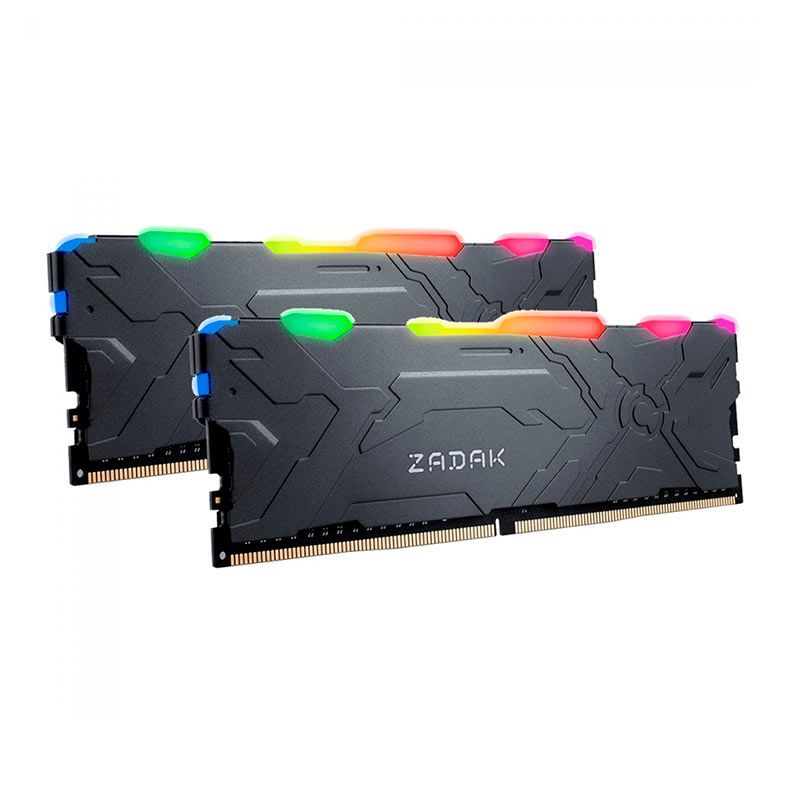 Memoria Zadak Moab, RGB, 16GB (2x8GB), DDR4, 3000MHz, Cinza, ZD4-MO130C08-16GYG2