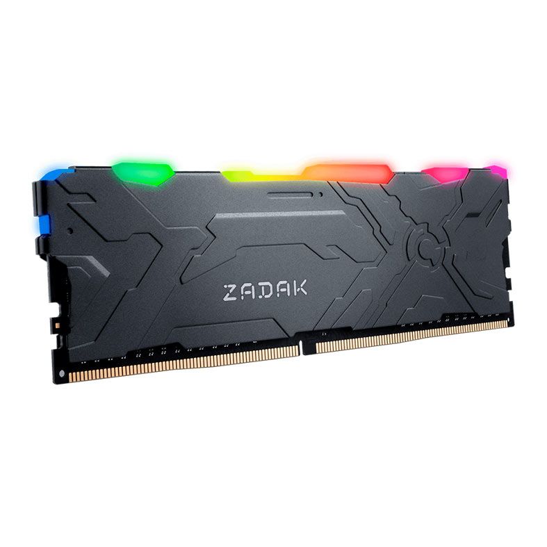Memoria Zadak Moab, RGB, 8GB (1x8GB), DDR4, 3200MHz, Preta, ZD4-MO132C28-08GYG1