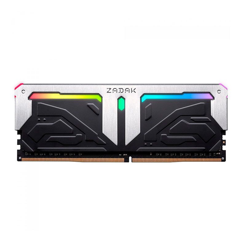 Memoria Zadak Spark, RGB, 8GB (1x8GB), DDR4, 3200MHz, Preta e Cinza, ZD4-SPR32C28-08GYB1