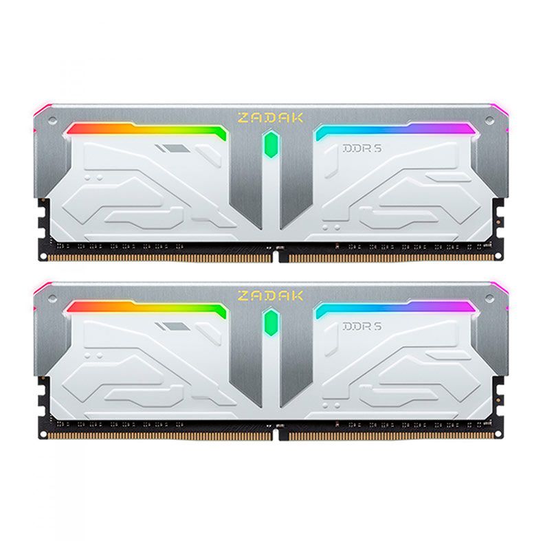 Memoria Zadak Spark, RGB, 32GB (2x16GB), DDR5, 6000MHz, Branca, ZD5-SPR60C51-32G2W2