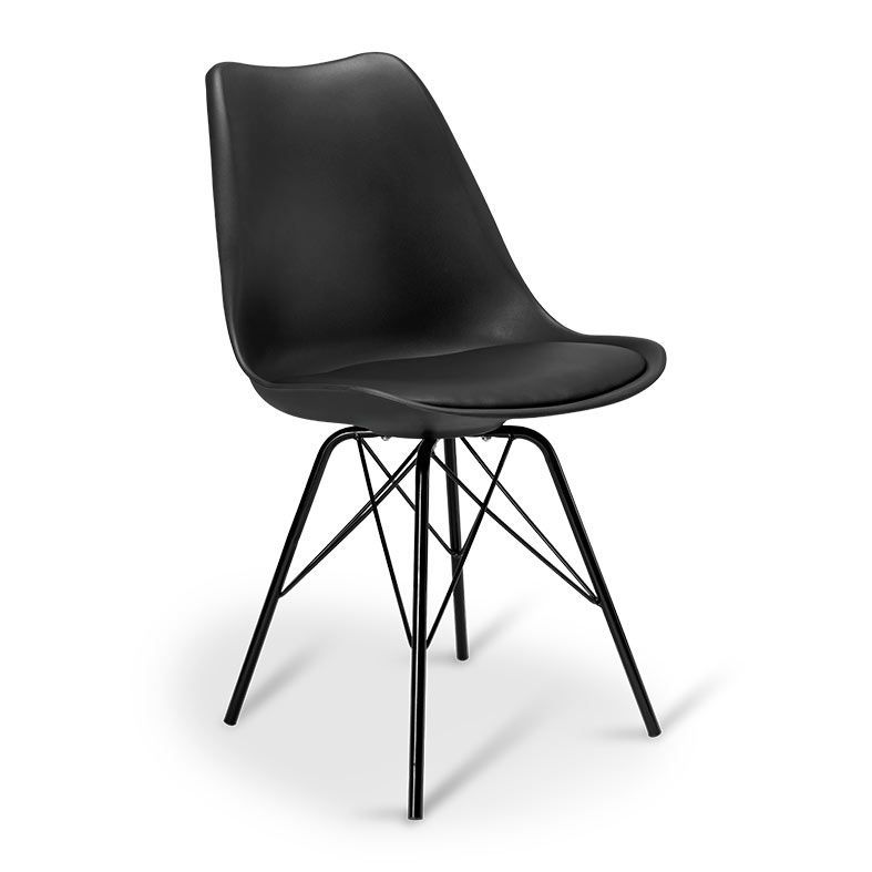 Kit Mesa de Jantar Quadrada 80cm + 4 Cadeiras de Jantar Eames