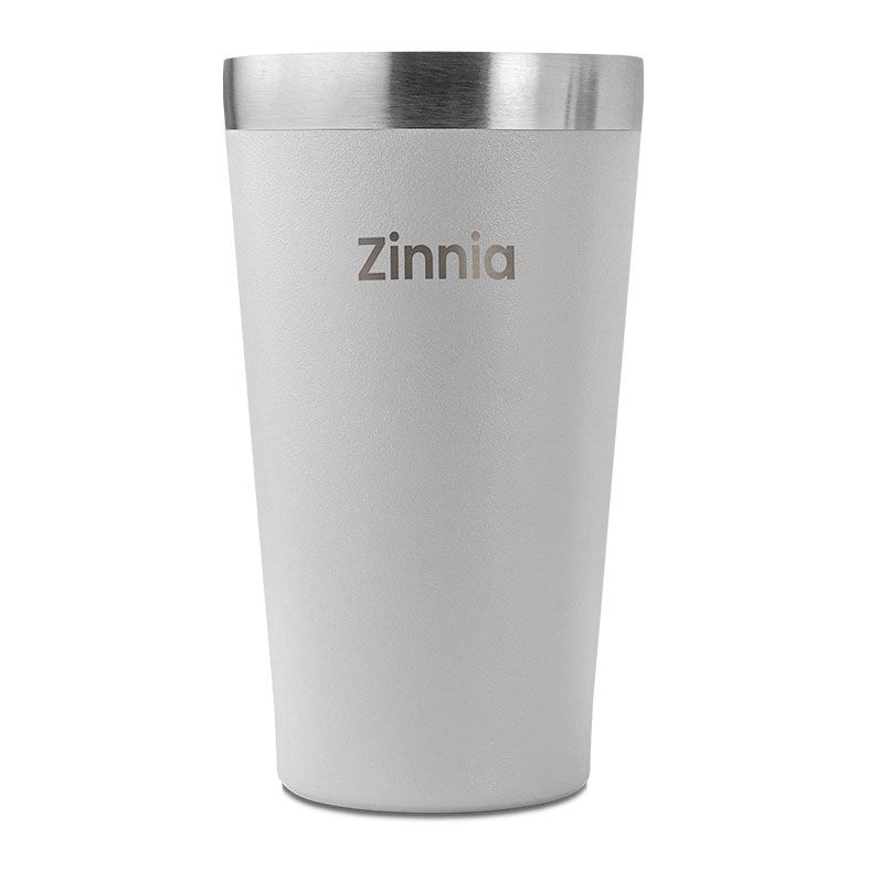 Copo Termico Zinnia ZR90, 473ml, Sem Tampa, Branco, ZNC-ZR90-WH01