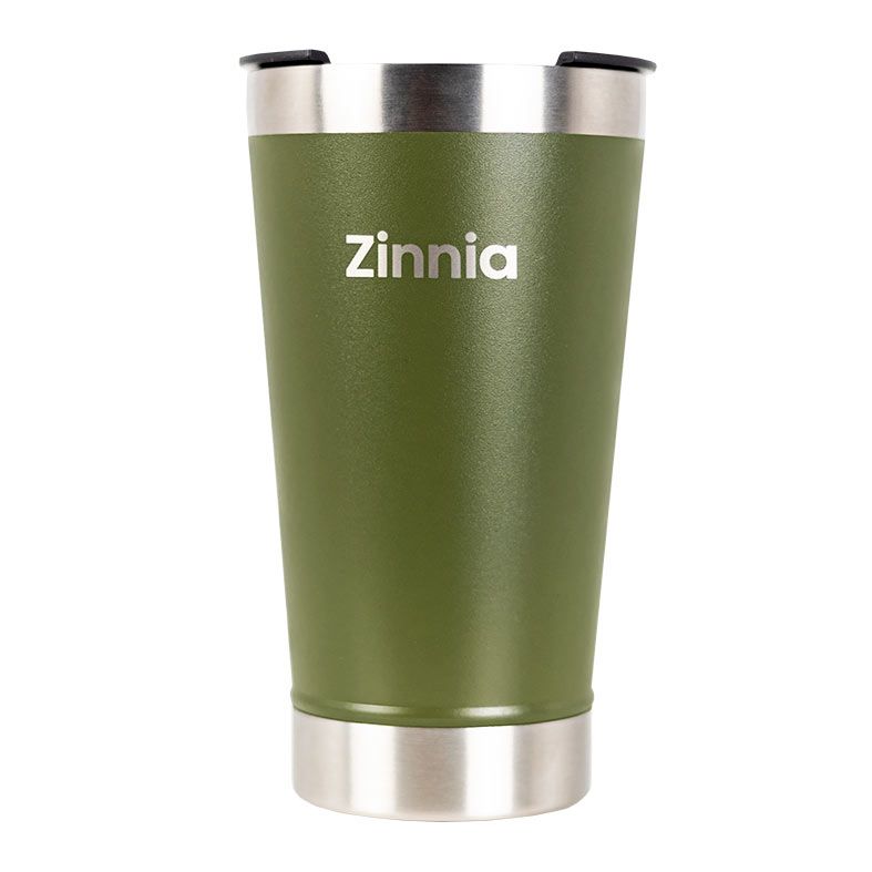 Kit Copo Verde Zinnia e Porta Copo Zinnia 