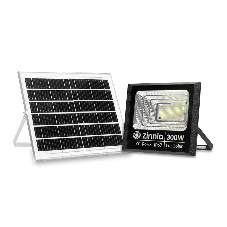 Refletor Solar Zinnia ZRS300, Led, 300W, Bateria 11000Mah, Com Controle Remoto, IP67, ZNE-ZRS300V2-01