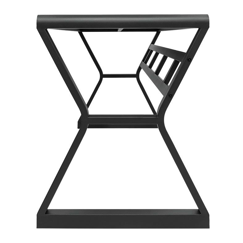 Mesa para Escritório Zinnia Aurea A160, Vidro Temperado, 160cm, Preto, ZNO-ARA-BK02