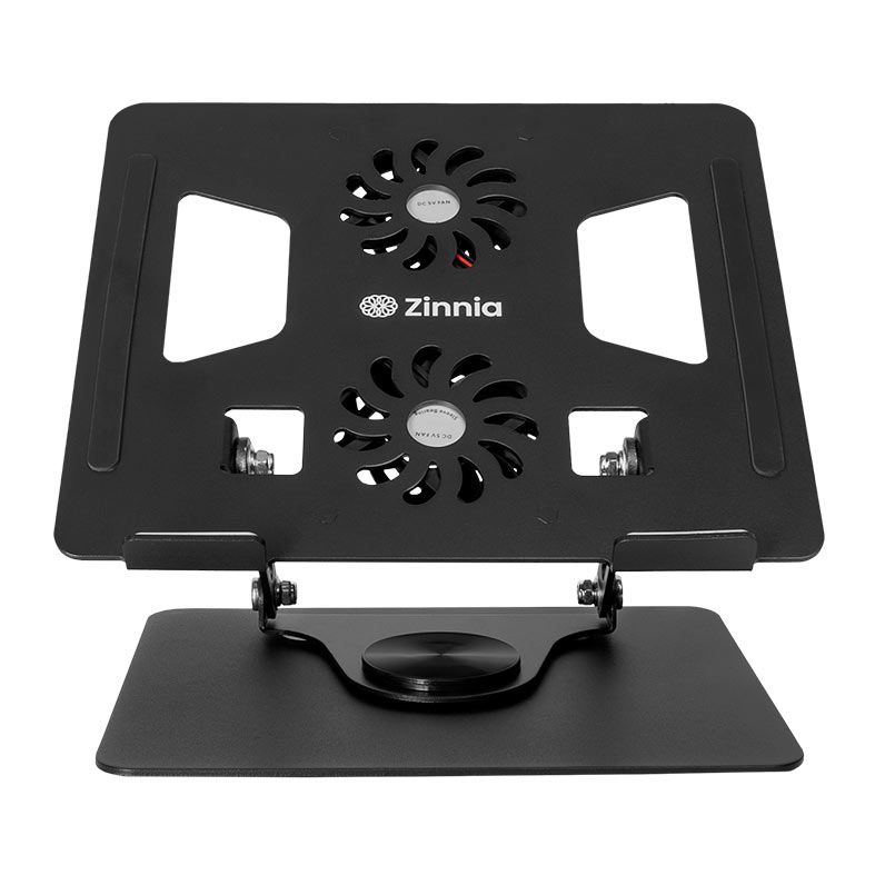 Base Para Notebook Zinnia Aria Pro, Ate 17.3 Pol, Com 2 Fans, Preto, ZNO-ARIPRO-AL01