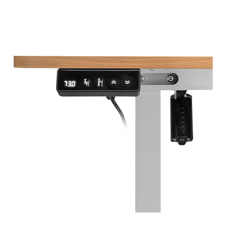 Mesa Office Zinnia Astera, 120cm, Com Regulagem de Altura, Madeira, ZNO-ASRA12-WD01