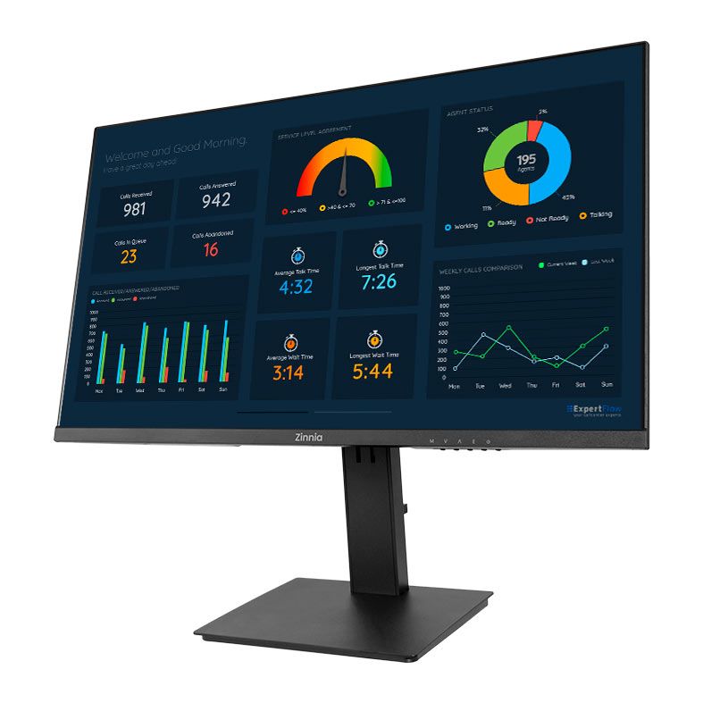 Monitor Zinnia Delfos PRO 24, 24 Pol, IPS, FHD, sRGB 104, 75Hz, FreeSync, VGA/HDMI, ZNO-DFPRO24-BL01