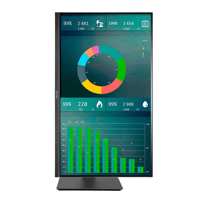 Monitor Zinnia Delfos PRO 27, 27 Pol IPS, 2K, sRGB 113, 75Hz, FreeSync, HDMI/DP, ZNO-DFPRO27-BL01
