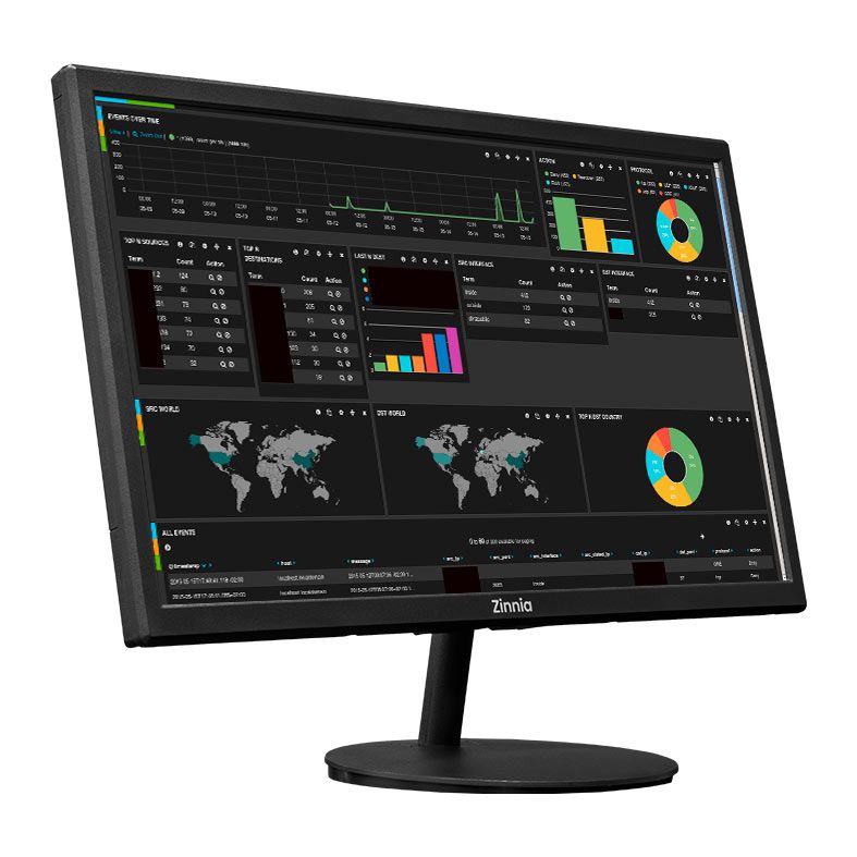 Monitor Zinnia Delfos E21.5, 21.5 Pol, TN, FHD, sRGB 94, 75Hz, HDMI/VGA, ZNO-DLFE215-BL01