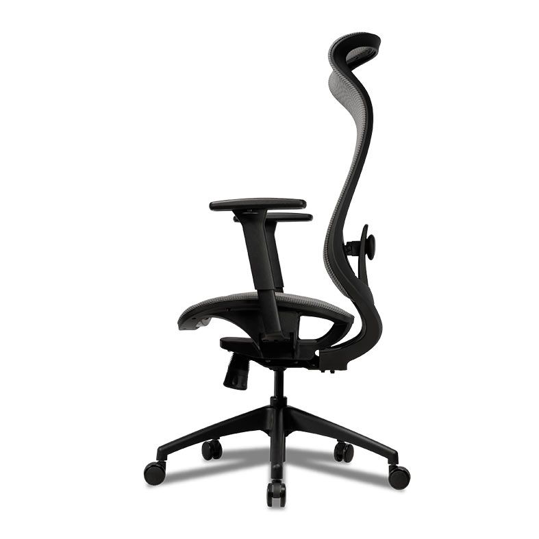 Cadeira Office Zinnia Florence, Braco 3D, Cinza, ZNO-FLC-BK