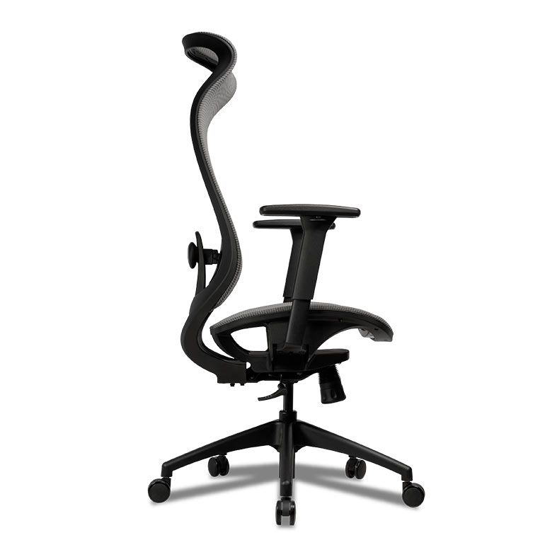 Cadeira Office Zinnia Florence, Braco 3D, Cinza, ZNO-FLC-BK