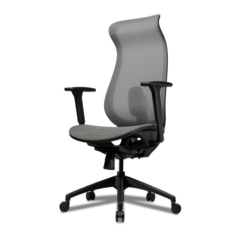 Cadeira Office Zinnia Florence, Braco 3D, Cinza, ZNO-FLC-BK