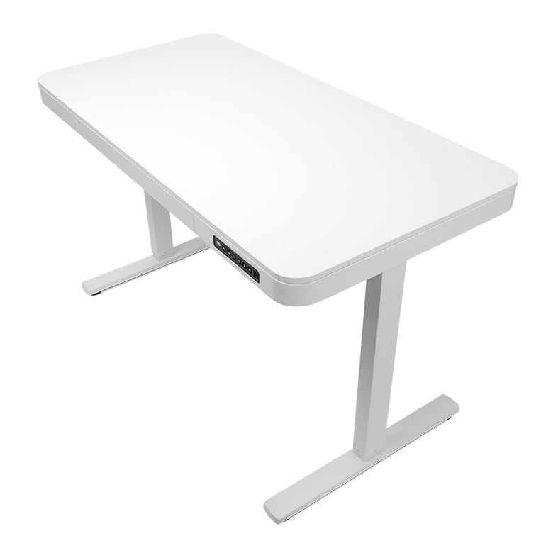 Mesa Office Zinnia Luna, 120cm, Com Regulagem de Altura, Branco, ZNO-LUNA-WT01