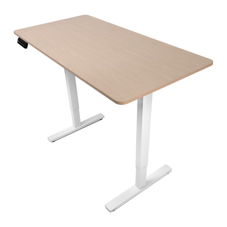 Mesa Office Zinnia Niva S, 120cm, Com Regulagem de Altura, Carvalho Claro, ZNO-NIVASMD03-TE