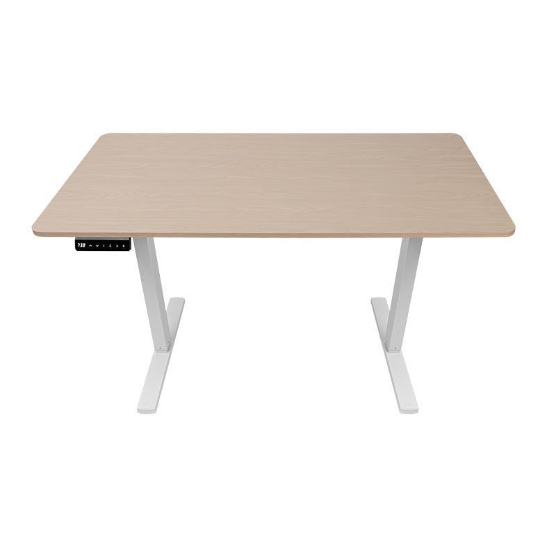 Mesa Office Zinnia Niva S, 120cm, Com Regulagem de Altura, Carvalho Claro, ZNO-NIVASMD03-TE