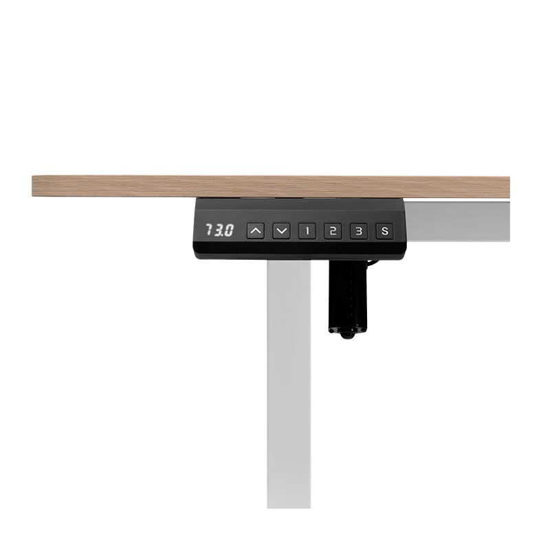 Mesa Office Zinnia Niva S, 120cm, Com Regulagem de Altura, Carvalho Claro, ZNO-NIVASMD03-TE