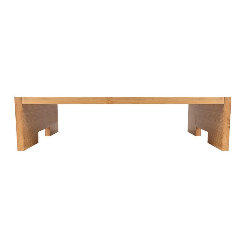 Base de Mesa Para Notebook ou Monitor Zinnia, Com Organizador, Bambu, ZNO-ONM2-NT