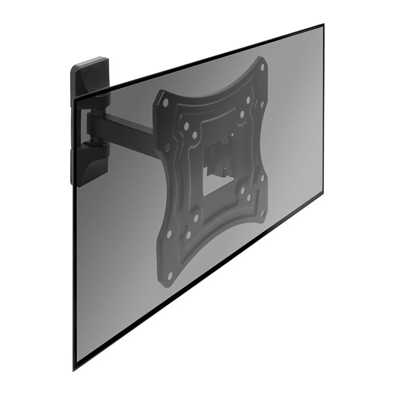 Suporte Articulado Para TV Zinnia Rubra, 14 Pol. a 43 Pol., Preto, ZNO-RBRA-BL01