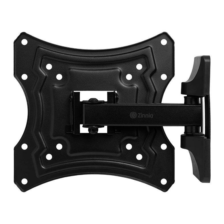Suporte Articulado Para TV Zinnia Rubra, 14 Pol. a 43 Pol., Preto, ZNO-RBRA-BL01